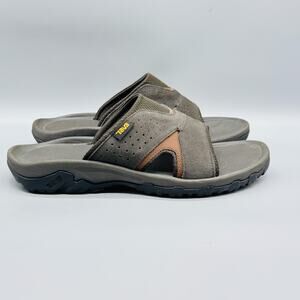 Teva Sandals Mens 10 Brown Suede Katavi 2 Slide Casual Outdoor Hiking Shoes
